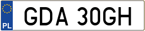 Trailer License Plate